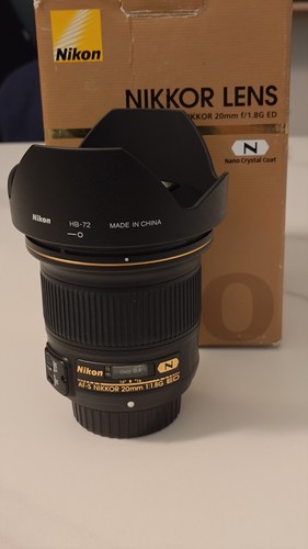 Nikon nikkor 20mm - af-s,